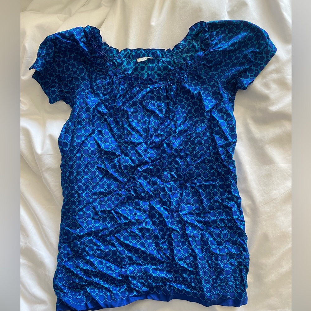 Blue silk Shoshanna dress 💙